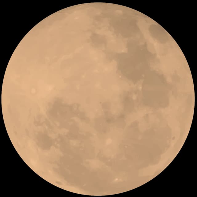 Full moon photo with craters and surface details