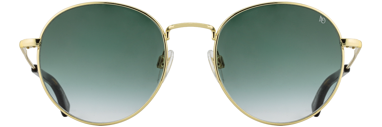 Bild für „Shoppen Sie unsere goldene Sonnenbrillenkollektion“.