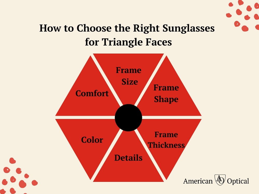 How to choose the right sunglasses for triangle faces